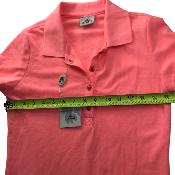 LACOSTE Polo Dress, Colored.  Pink Women's 3 Small Golf Tennis. Short Sleeve. - Picture 12 of 13